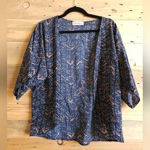 Veronica M Blue Pattern Cardigan (XS)